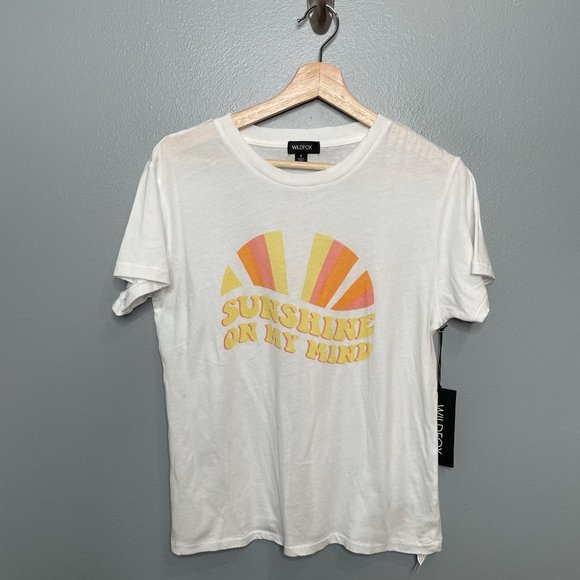 WILDFOX Sunshine Mind Keke Graphic Tee sz S
